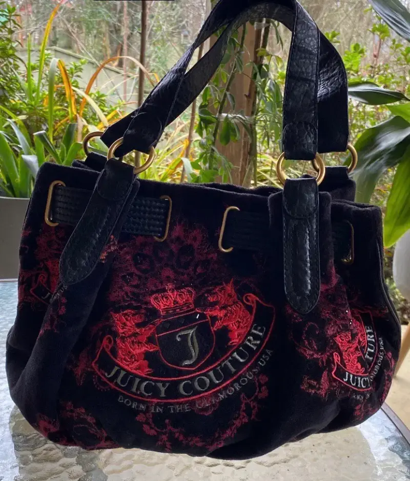 Cartera Juicy Couture de terciopelo Original - 1