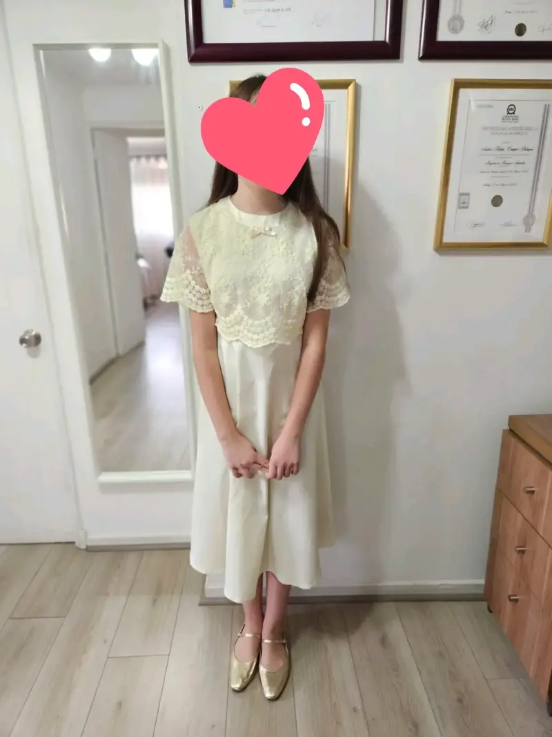Vestido primera comunión o formal niña talla xs