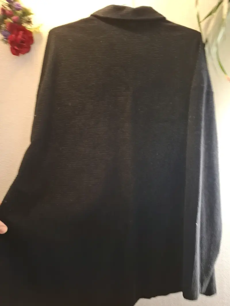 Chaqueta de pana negra para mujer - 5