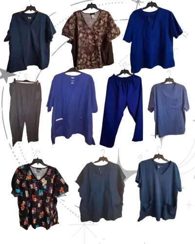 Lote de uniformes médicos talla grande - miniatura 1