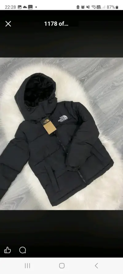 Chaqueta acolchada negra The North Face - miniatura 1