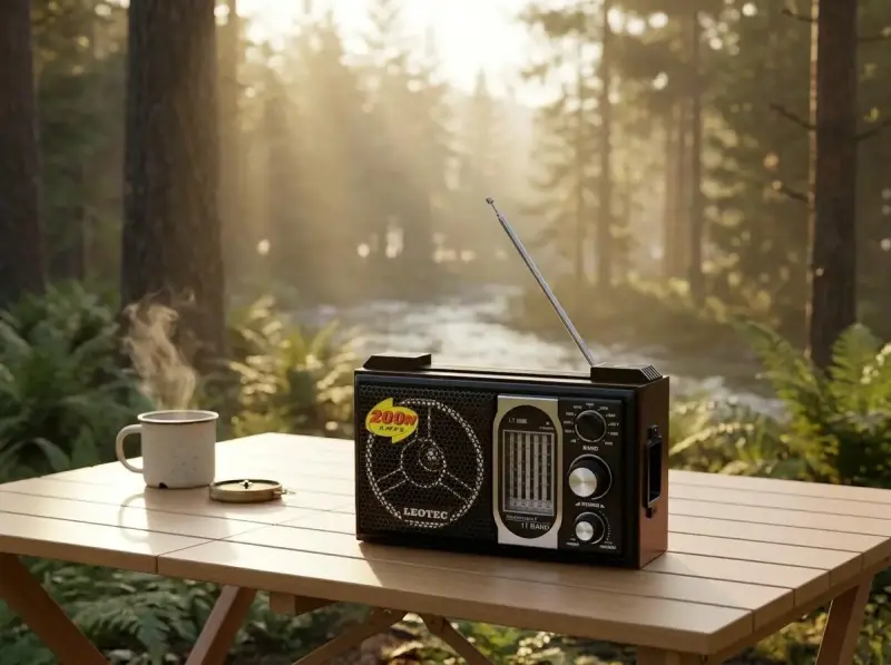 Radio portátil retro Leotec LT-2008 con 11 bandas - 1