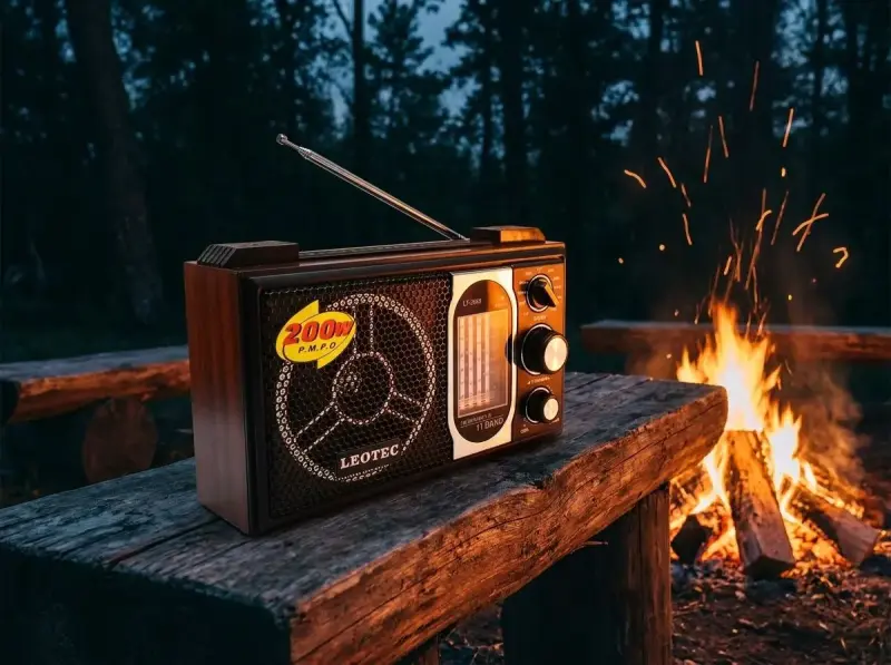 Radio portátil retro Leotec LT-2008 con 11 bandas - 3