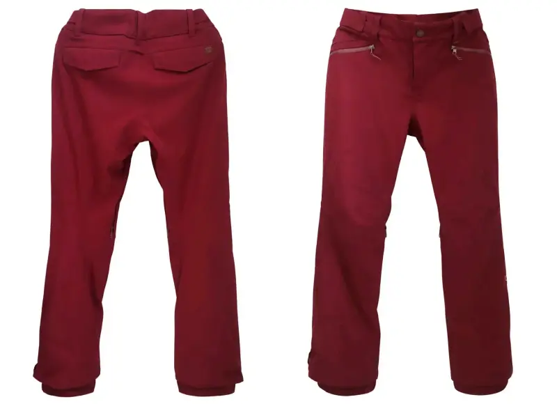 Pantalones de esquí burdeo mujer talla M/L