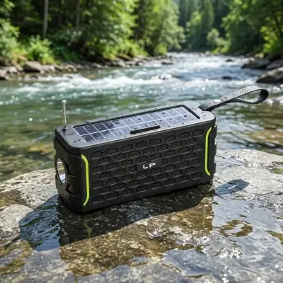 Parlante portátil solar con linterna LP - miniatura 6