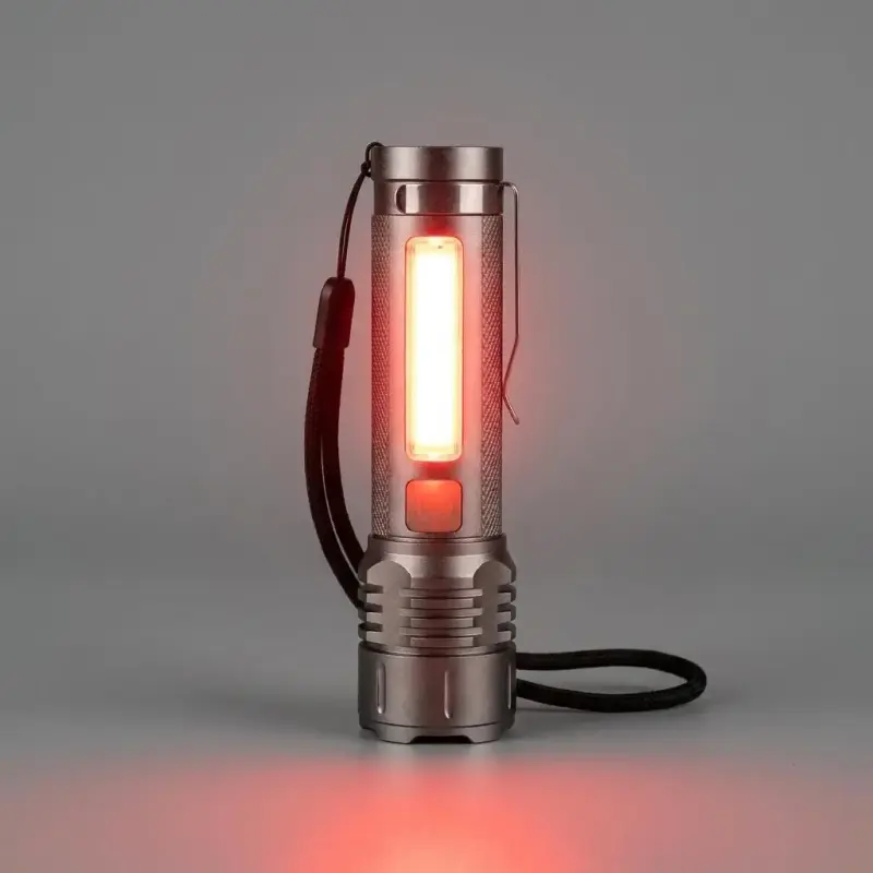 Linterna LED Recargable con Luz Roja EMERGENCIAS - 3