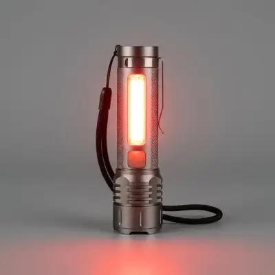 Linterna LED Recargable con Luz Roja EMERGENCIAS - miniatura 3