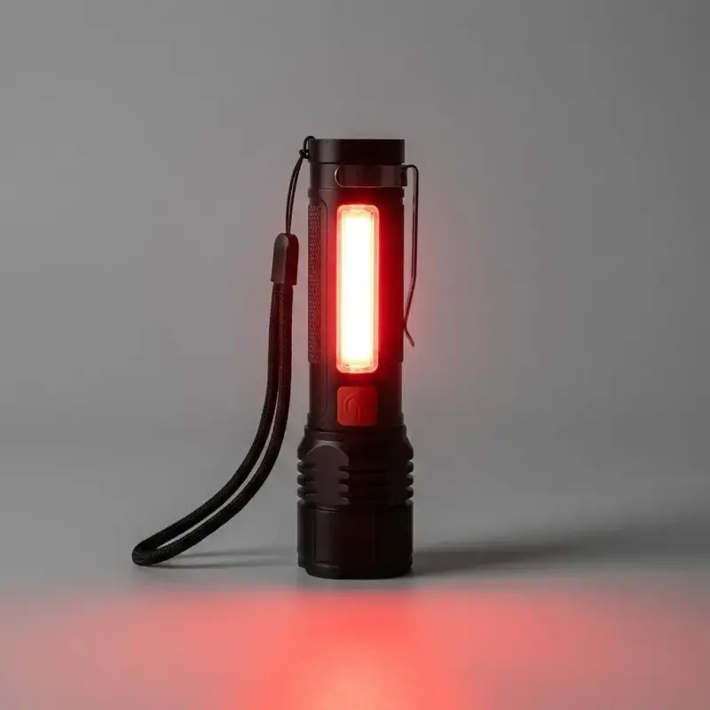 Linterna LED Recargable con Luz Roja EMERGENCIAS - 6