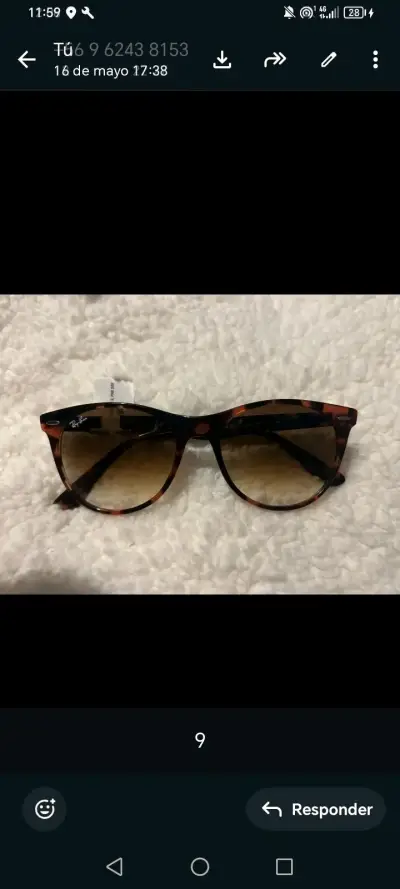 Gafas de Sol Ray-Ban Azul Espejado - miniatura 4