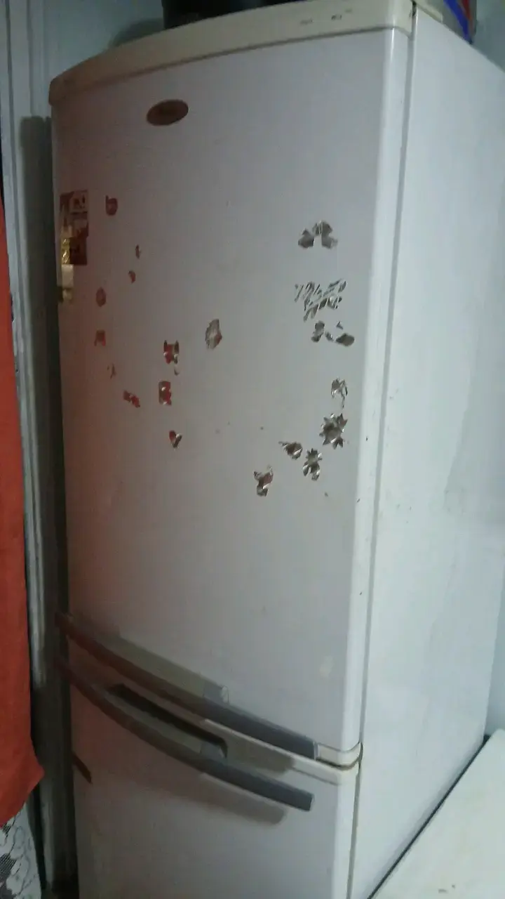 Refrigerador Whirlpool blanco en buen estado - 2