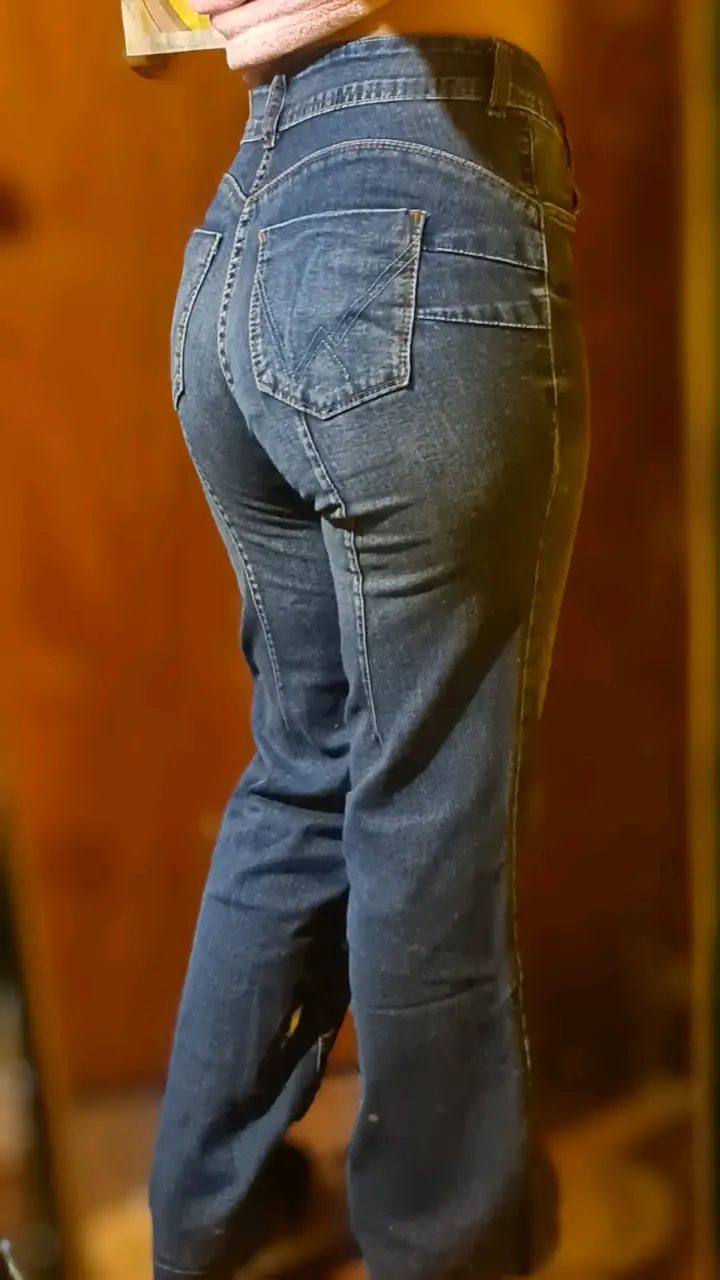 Jeans de Mujer Azul Tiro Alto tela elásticada - 2