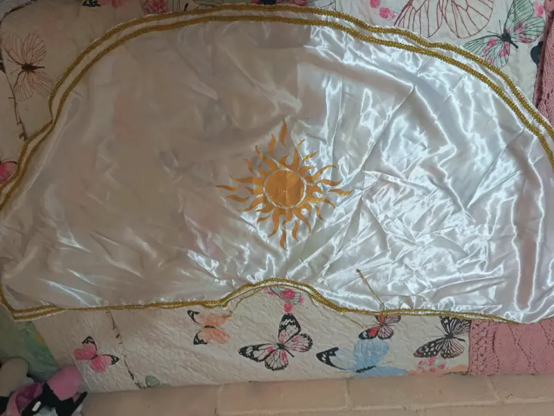 Disfraz de princesa blanco y dorado para niña - 2