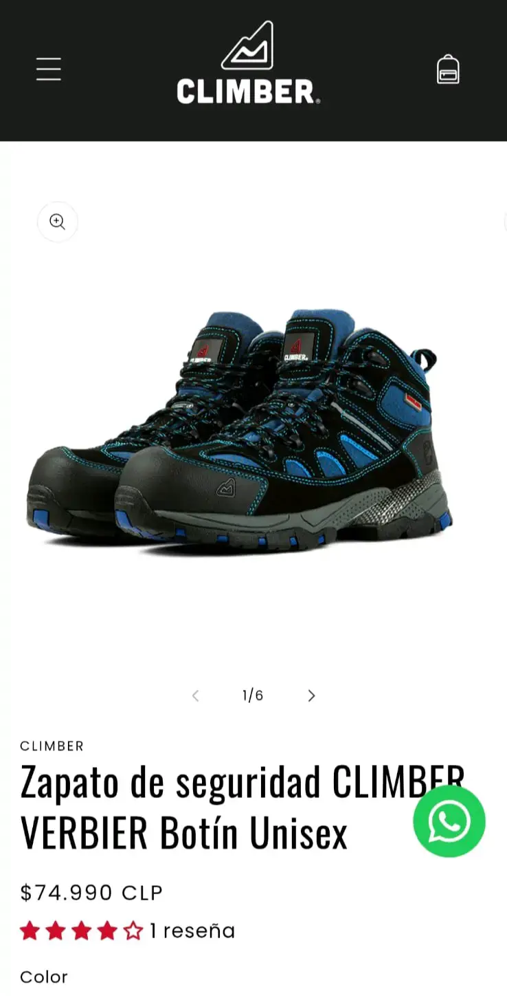 Botas de Seguridad Climber Verbier Azul Talla 45 - 3