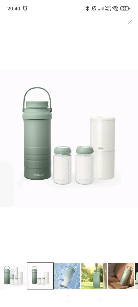 Enfriador de Leche Materna Momcozy Verde - 1