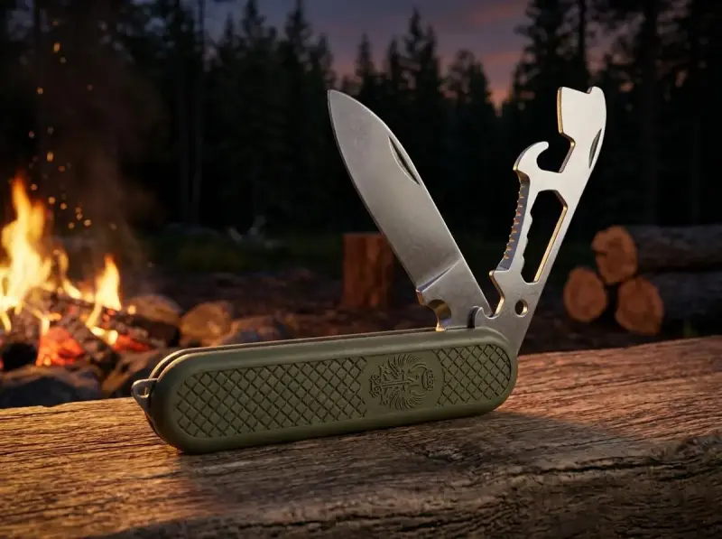 Set de Cubiertos y Navaja para Camping - 5