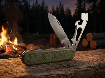 Set de Cubiertos y Navaja para Camping - miniatura 5