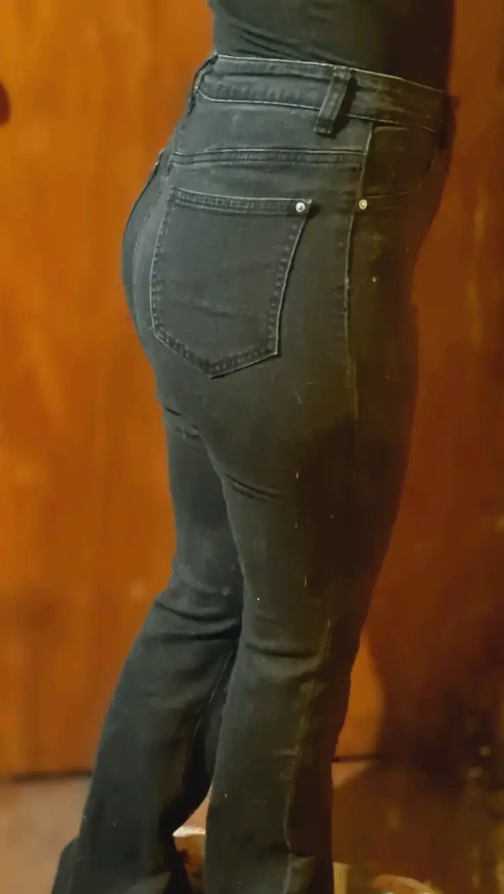 Pantalones Flare negros para mujer elasticados - 3