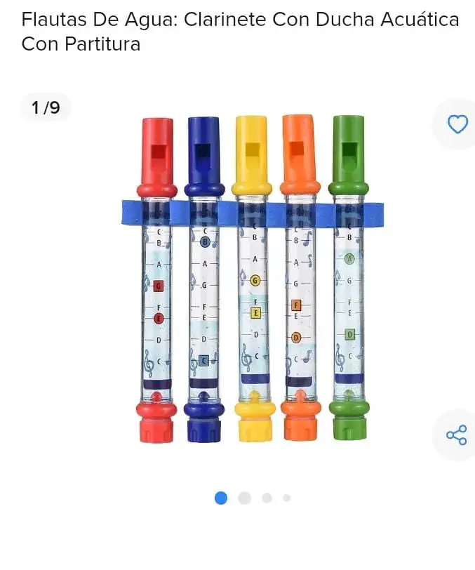 Flautas de agua para niños con colores vibrantes - 3