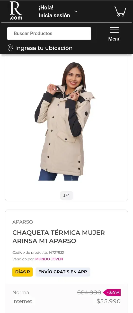 Chaqueta Térmica Mujer Apaso Arinsa M - 3