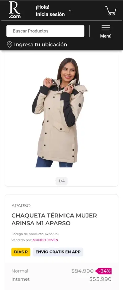 Chaqueta Térmica Mujer Apaso Arinsa M - miniatura 3