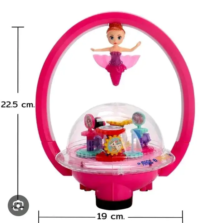 Juguete musical con bailarina giratoria y luces LED - 4