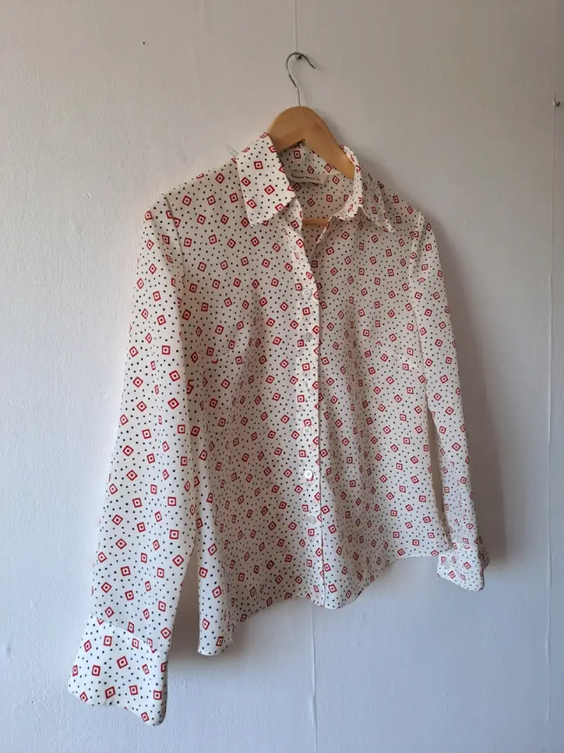 Blusa de mujer estampada con diseño, Nino Mori, M. - 6