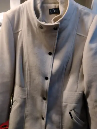 Chaqueta de lana beige Liolà para mujer - miniatura 5