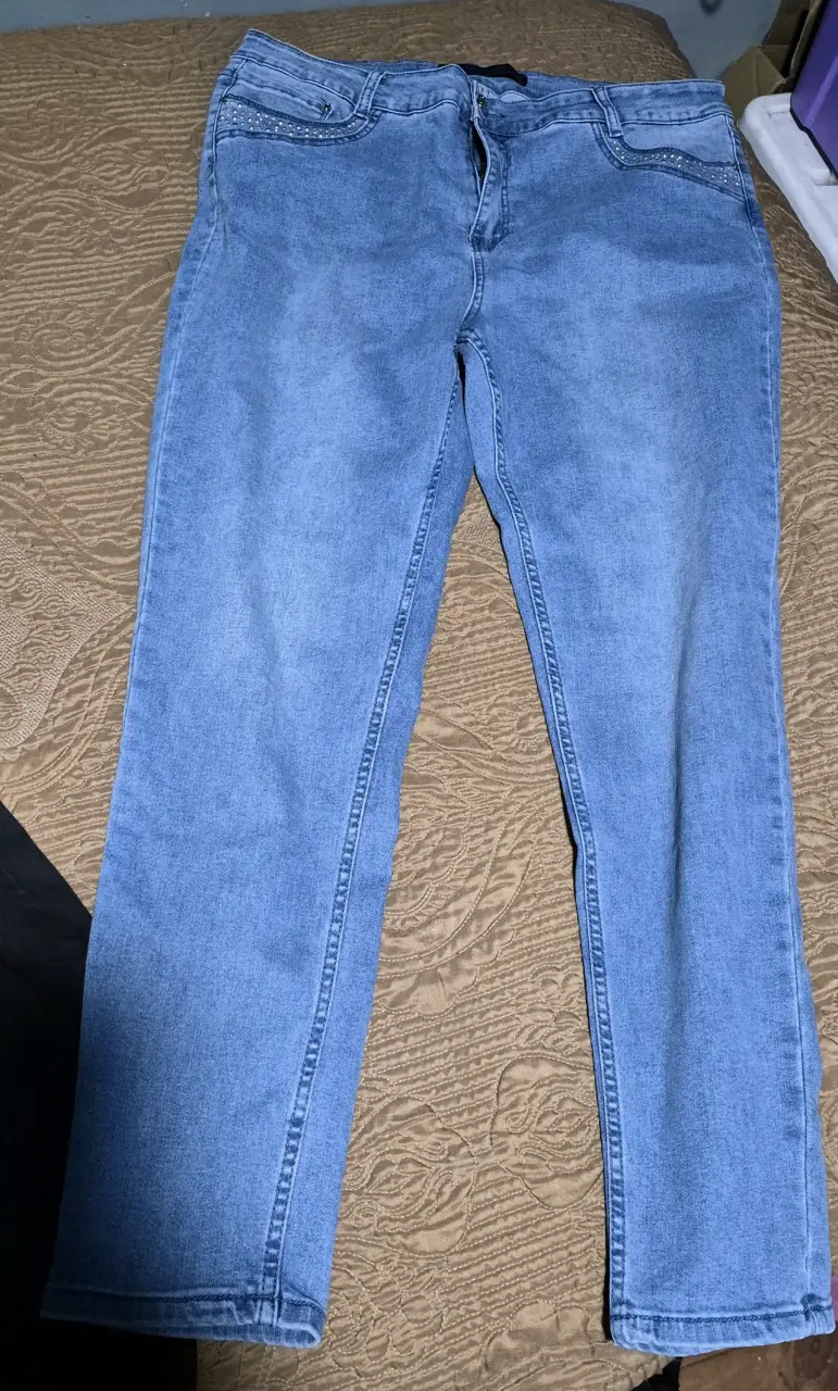 Jeans negro y celeste - 3
