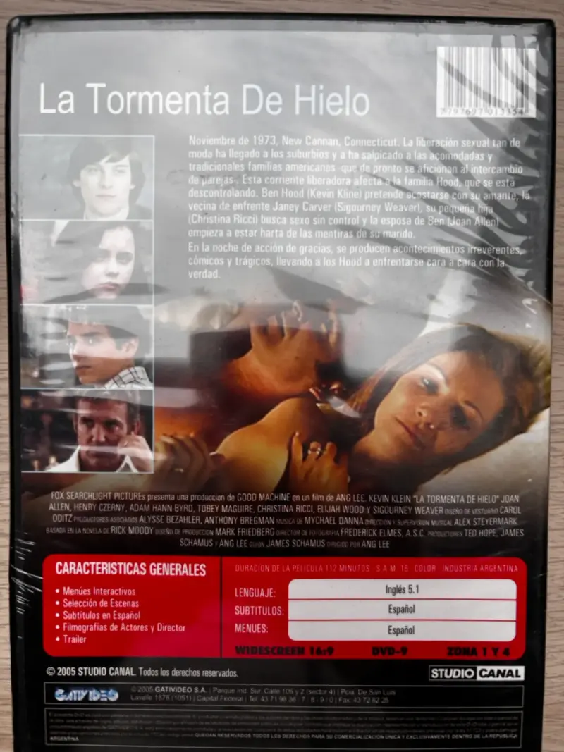 DVD La Tormenta de Hielo de Ang Lee - 2