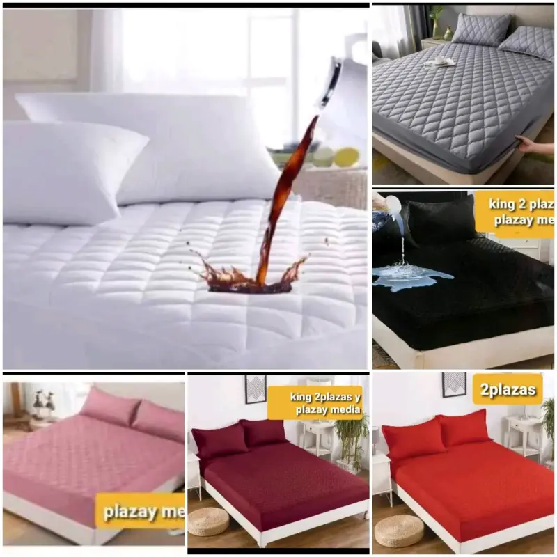 Cubrecama impermeable para cama king y 2 plazas