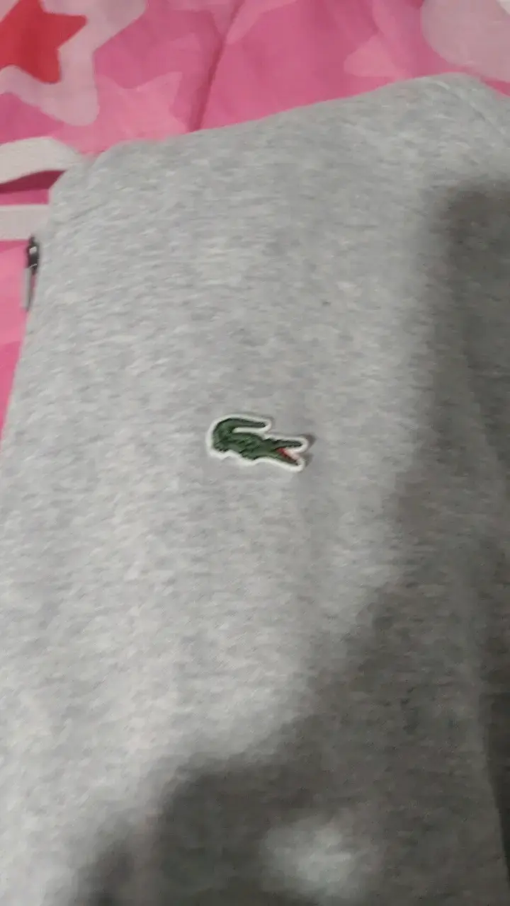 Polerón gris con capucha Lacoste Sport - 2