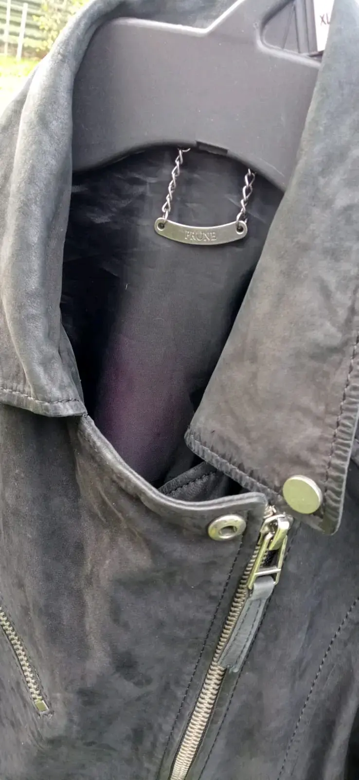 Chaqueta de cuero negra estilo biker - 2