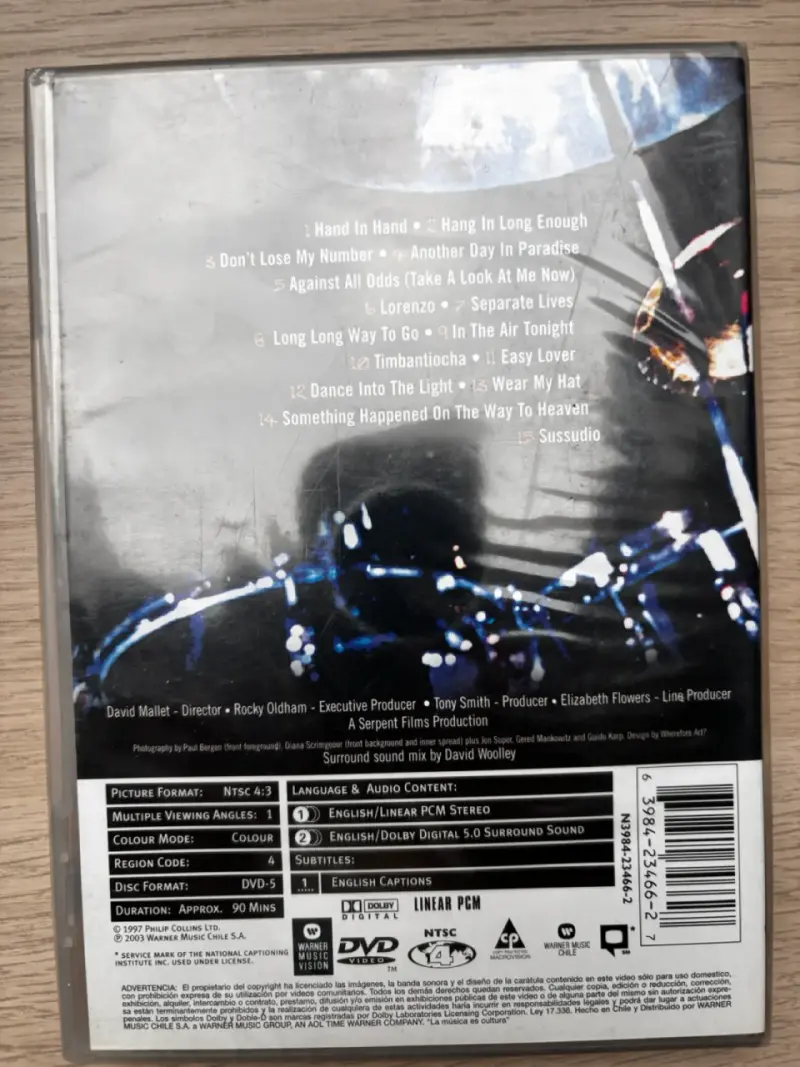 DVD Phil Collins Live And Loose In Paris - 2