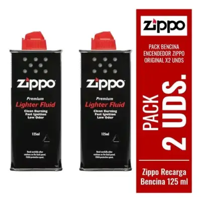Pack 2 Recargas de Bencina Zippo 125ml - miniatura 2