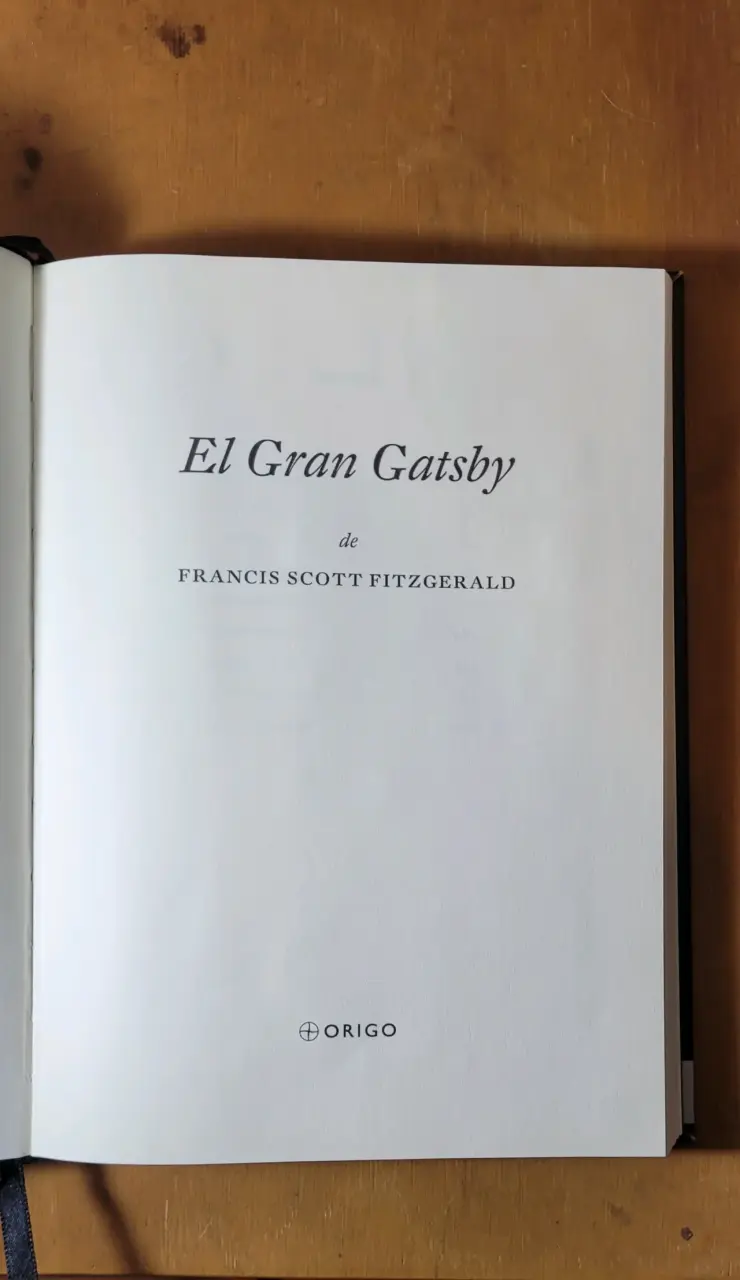 Libro El Gran Gatsby de F. Scott Fitzgerald - 2