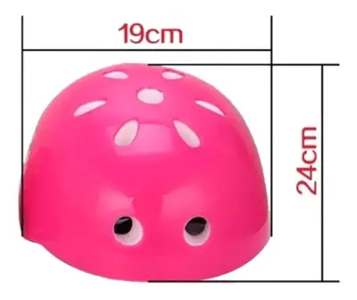 Set de protección infantil rosa para bicicleta y patinaje - miniatura 1