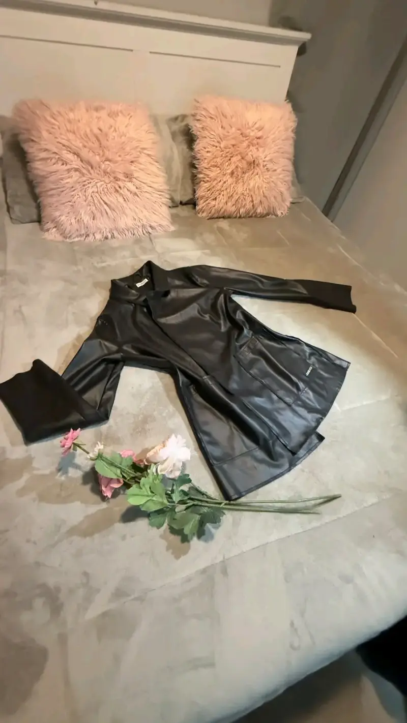 Chaqueta de cuero sintético negra Fiorucci - 3