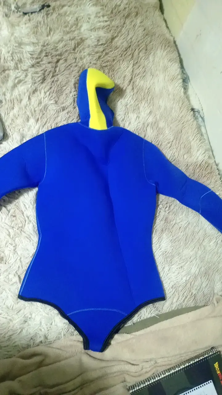 Traje de buceo azul con capucha Camaro - 2