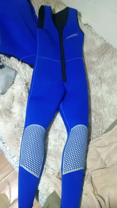 Traje de buceo azul con capucha Camaro - miniatura 3