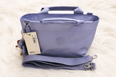 Bolso Kipling morado con correa ajustable - miniatura 1