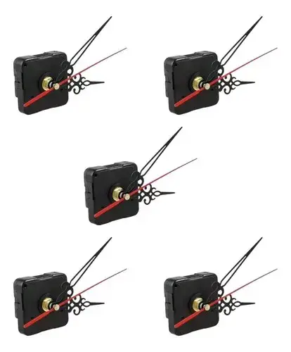 Mecanismo de reloj de pared con agujas decorativas - 1