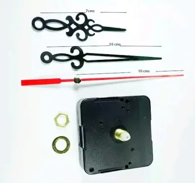 Mecanismo de reloj de pared con agujas decorativas - miniatura 4