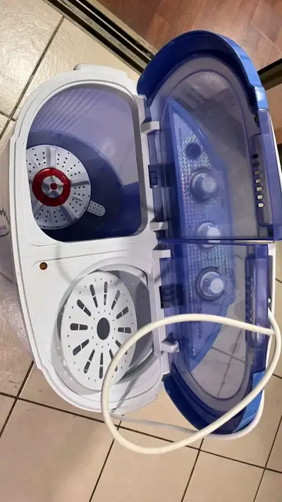 Lavadora semi automática 4kg  azul con doble - miniatura 1