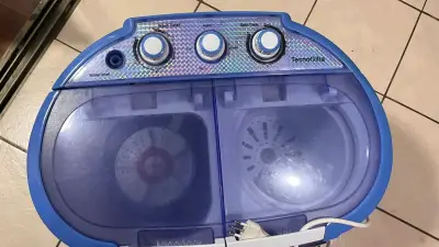Lavadora semi automática 4kg  azul con doble - miniatura 2