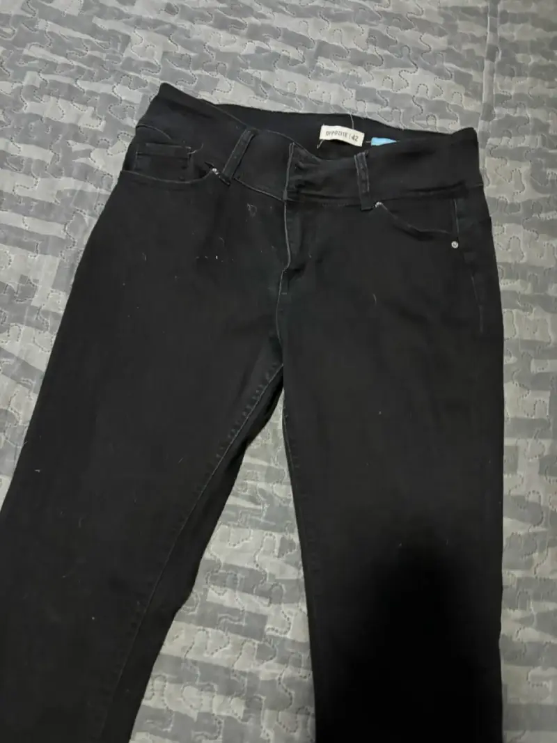 Jeans negros super skinny Opposite talla 42 - 2