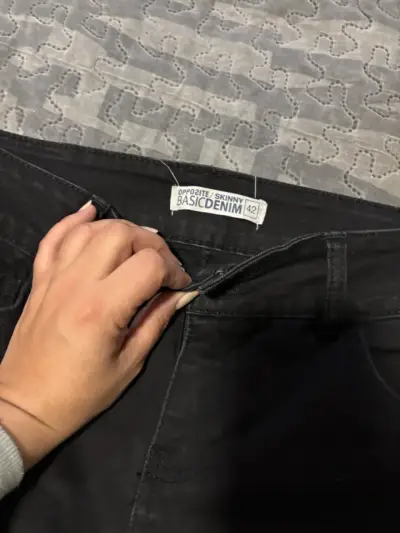 Jeans negros skinny Opposite Basic Denim talla 42 - miniatura 1