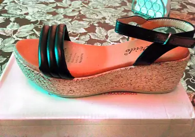 Sandalias de Plataforma Negras para Mujer - miniatura 1