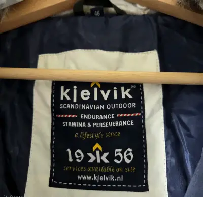 Chaqueta azul con cuello desmontable Kjelvik - miniatura 2