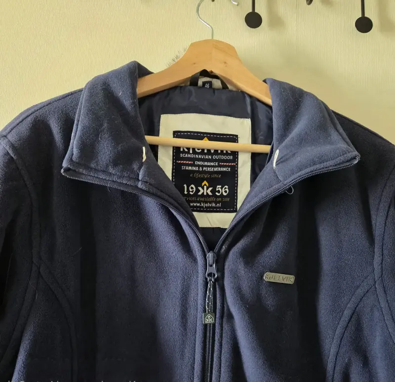 Chaqueta azul con cuello desmontable Kjelvik - 3