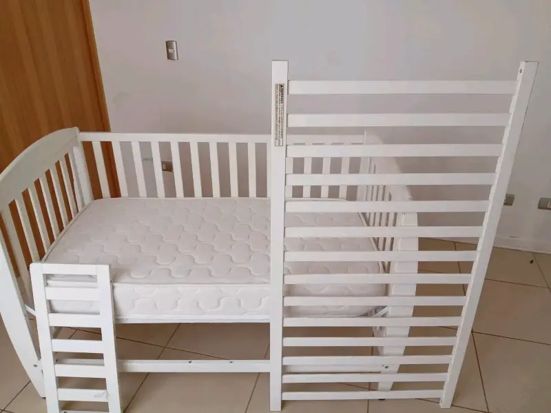 Cuna de madera blanca 3 etapas ajustable - 2